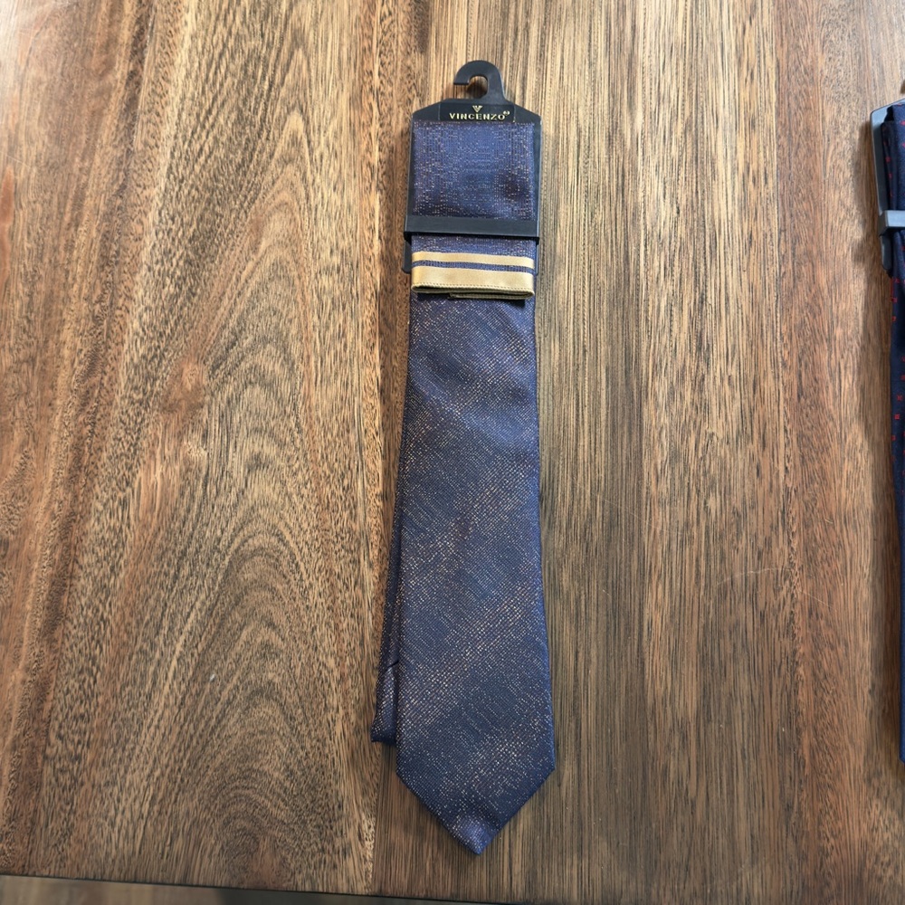 Blue and Gold Tie Classic Accessory